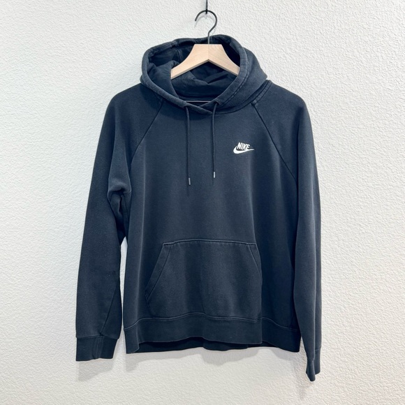 Nike Black Hoodie Sweatshirt Women’s M (Unisex Fit) - Picture 1 of 8